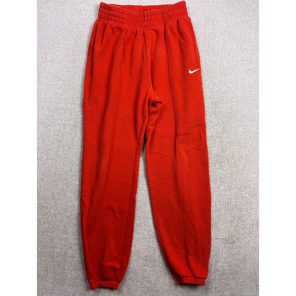 Nike Mens Sportswear Fleece Joggers Red Sweatpants Small BV2671-657